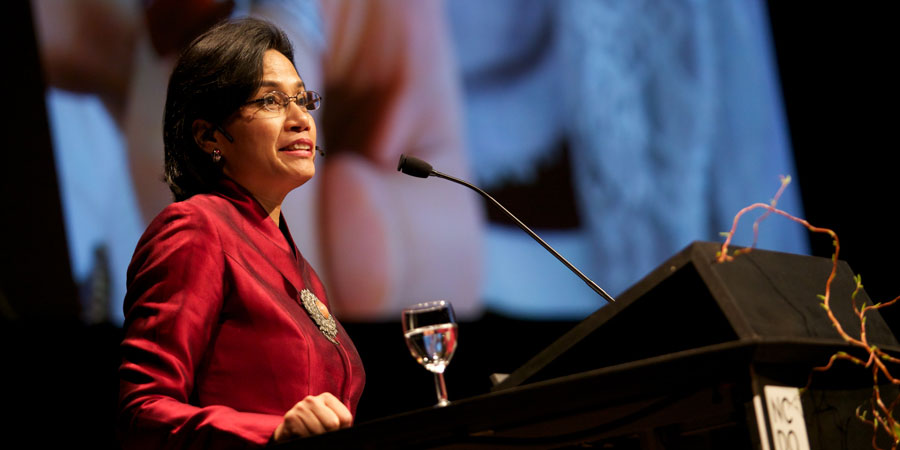 'Pulang Kampung', Sri Mulyani Berbagi Ilmu pada Mahasiswa