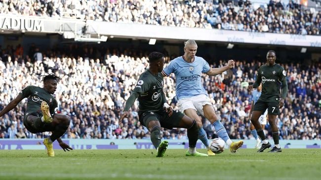 Manchester City Pesta Gol di Etihad Stadium usai Taklukan Southampton 4-0